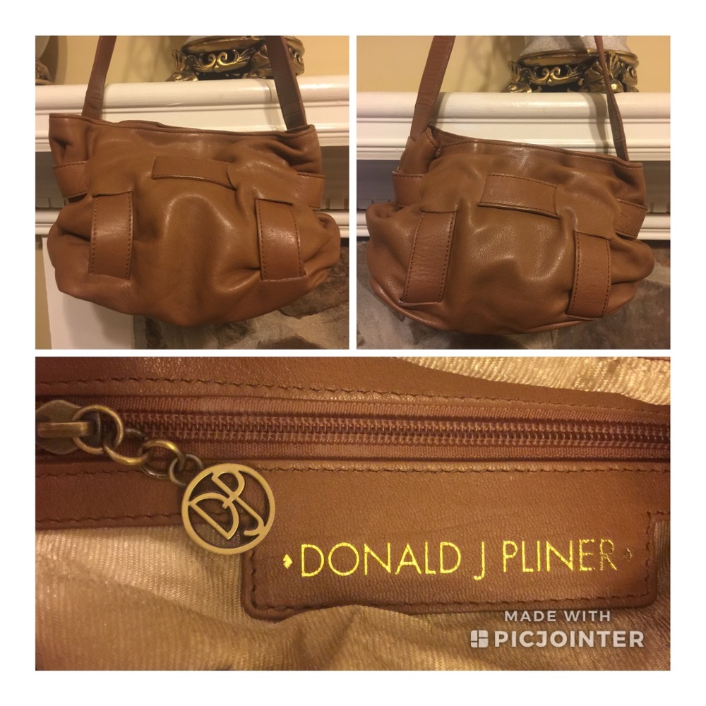Donald J. Pliner Leather Hobo Bag